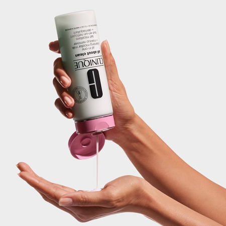 Clinique All About Clean Liquid Facial Soap Oily Skin Formula 200 ml. Combination Oily to Oily Skin (ฉลากไทย)