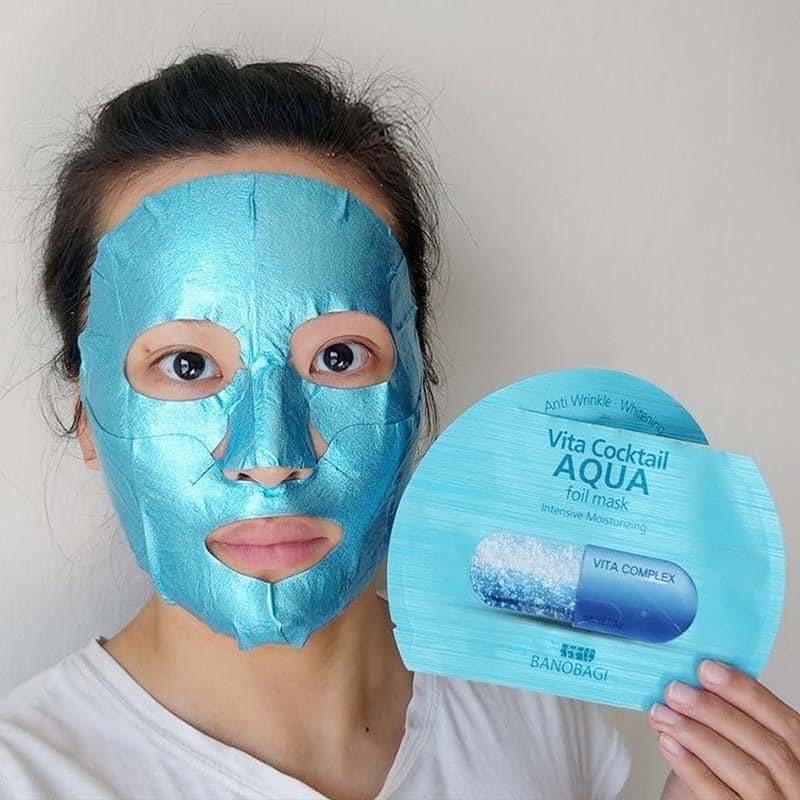 BANOBAGI Vita Cocktail Foil Mask (สีฟ้า Aqua)