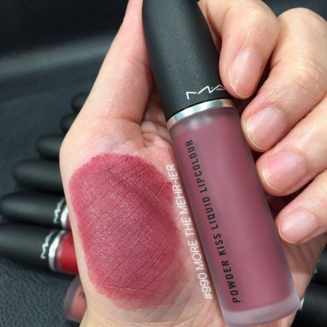 M.A.C Powder Kiss Liquid Lipcolour 5 ml. #More The Mehr-Ier