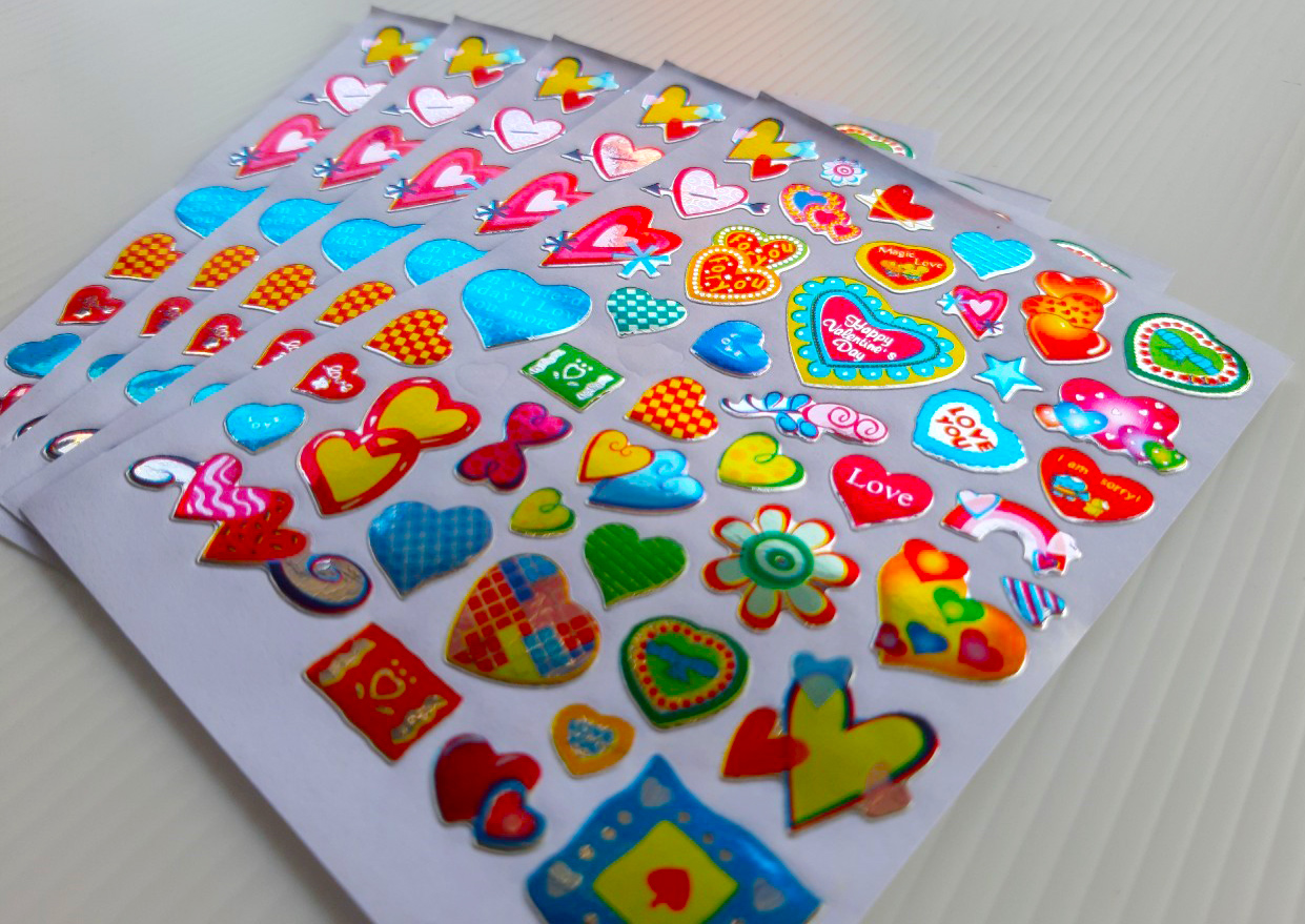 สติกเกอร์ Valentine ชุด 4 ราคา 7 บาท มี10แผ่น (Z11)