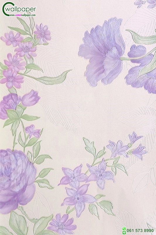 วอลเปเปอร์ติดผนังลายดอกไม้วินเทจ