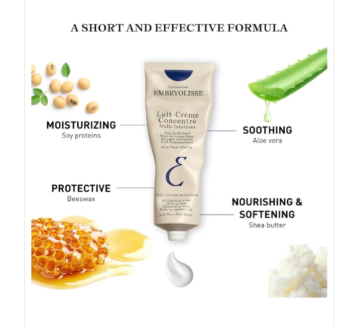 Embryolisse Lait Cream Concentrated Moisturizer Make-up Primer Moisturizing Mask 75 ml.