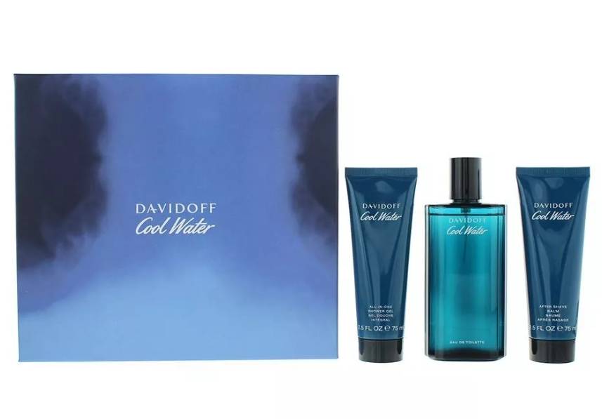 Davidoff Cool Water Eau De Toilette 125 ml. + ฺShower Gel 75 ml. + After Shave Balm 75 ml.