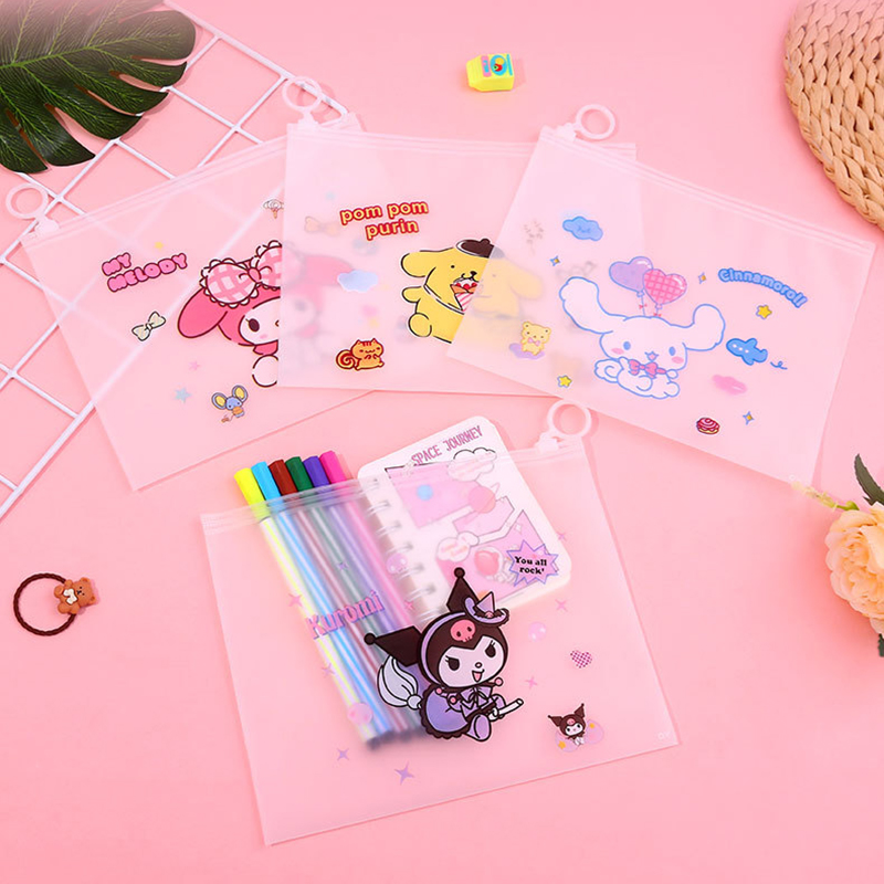 🌈🎒กระเป๋าใส่เครื่องเขียน⭐ซองซิปพลาสติก A5 การ์ตูนแฟนซี 21.5x17ซม📌เลือกลาย ราคา 4 บาท✔️พร้อมส่ง Ohwowshop เครื่องเขียน กระเป๋า กระเป๋าดินสอ