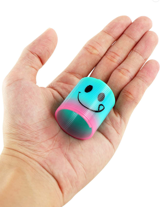 🙂👉สปริงสายรุ้ง🌈สปริงเด้งๆ ของเล่นเด็ก หลากสี สปริงของเล่น✅พร้อมส่งในไทย🧡เสริมทักษะ รูปหน้ายิ้ม งานเทศกาล