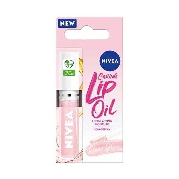 NIVEA Caring Lip Oil 5.5 ml. #Clear Glow (Import From South Korea)