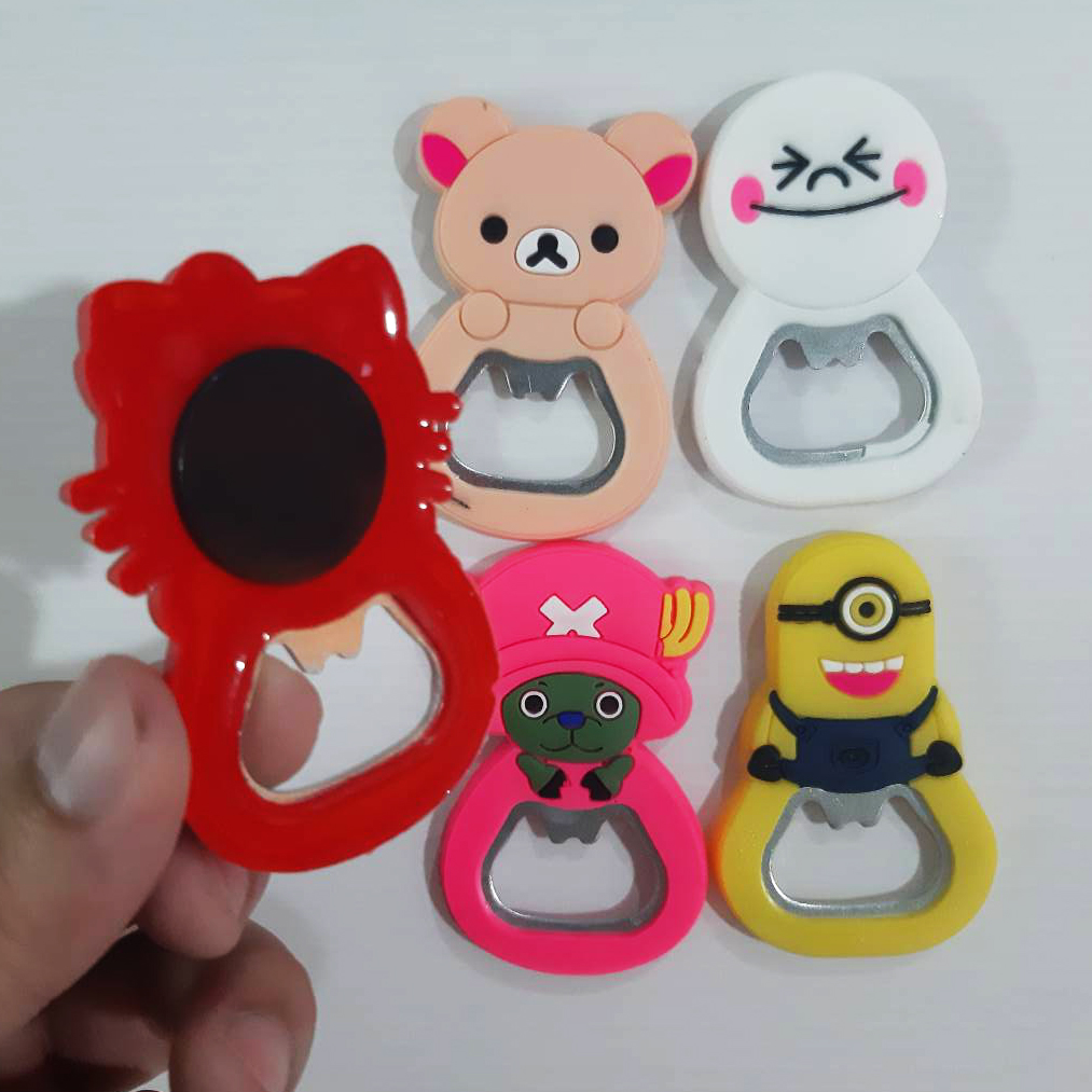 ⭐ที่เปิดฝาขวด⭐แม่เหล็กลายการ์ตูนหลากสี 🎲(สุ่มลาย) ชิ้นละ 5 บาท ✅พร้อมส่ง Ohwowshop แม่เหล็ก เปิดขวด เครื่องครัว