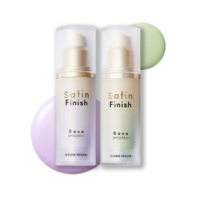 Etude House Satin Finish Base SPF33 PA++ 30 g. #Mint - เขียว : ลดรอยแดง รอยดำ