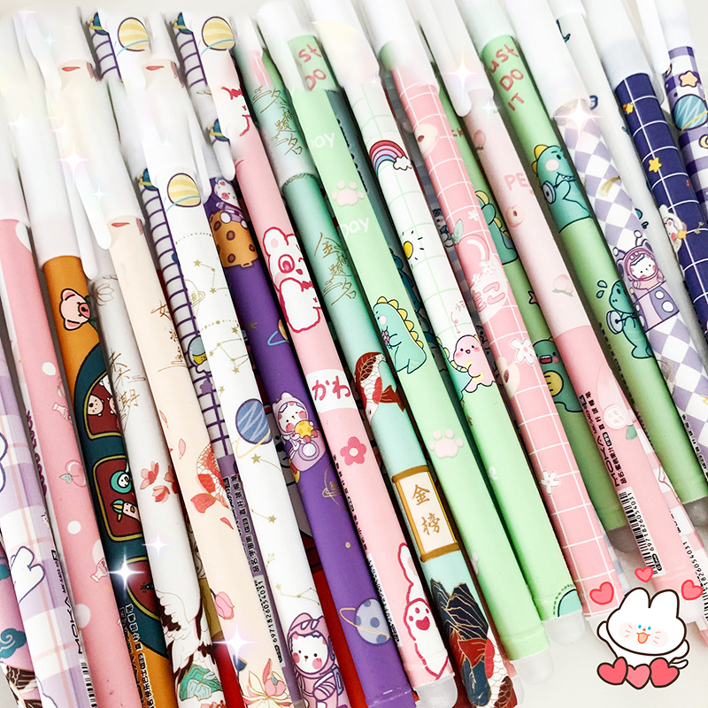 🔥โอ้วาว🔥ปากกาลบได้ ลายการ์ตูน ไส้สีน้ำเงิน 0.5📌เลือกลาย ด้ามละ 3 บาท✔️พร้อมส่งOhwowshop หลากสี ปากกาลบได้ เครื่องเขียน