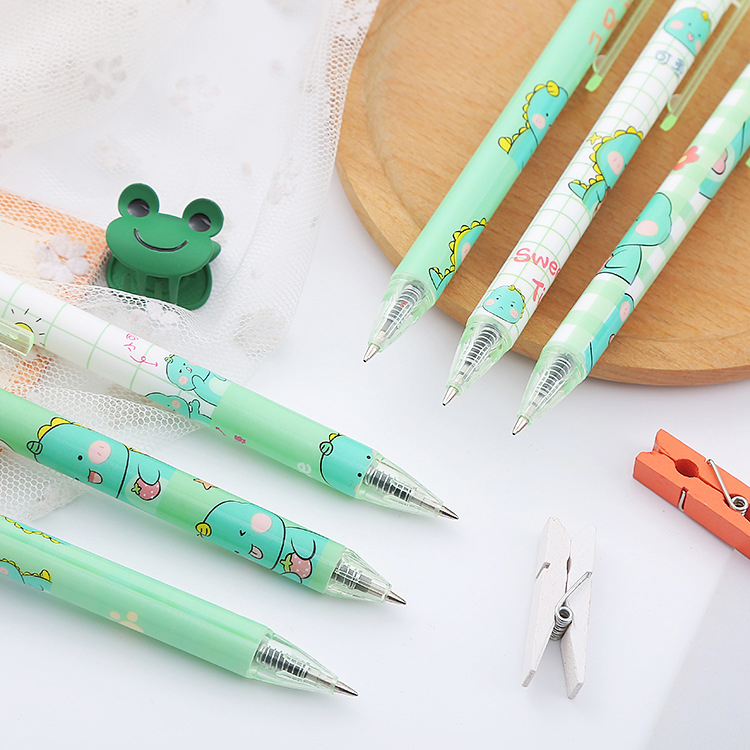 🌈ปากกากดเจลดำ🌈การ์ตูนA⚫ไส้สีดำ0.5 ชิ้นละ 6 บาท คละลาย ✔️พร้อมส่งOhwowshop ปากกากด ปากกาลายการ์ตูน ปากกาลูกลื่น