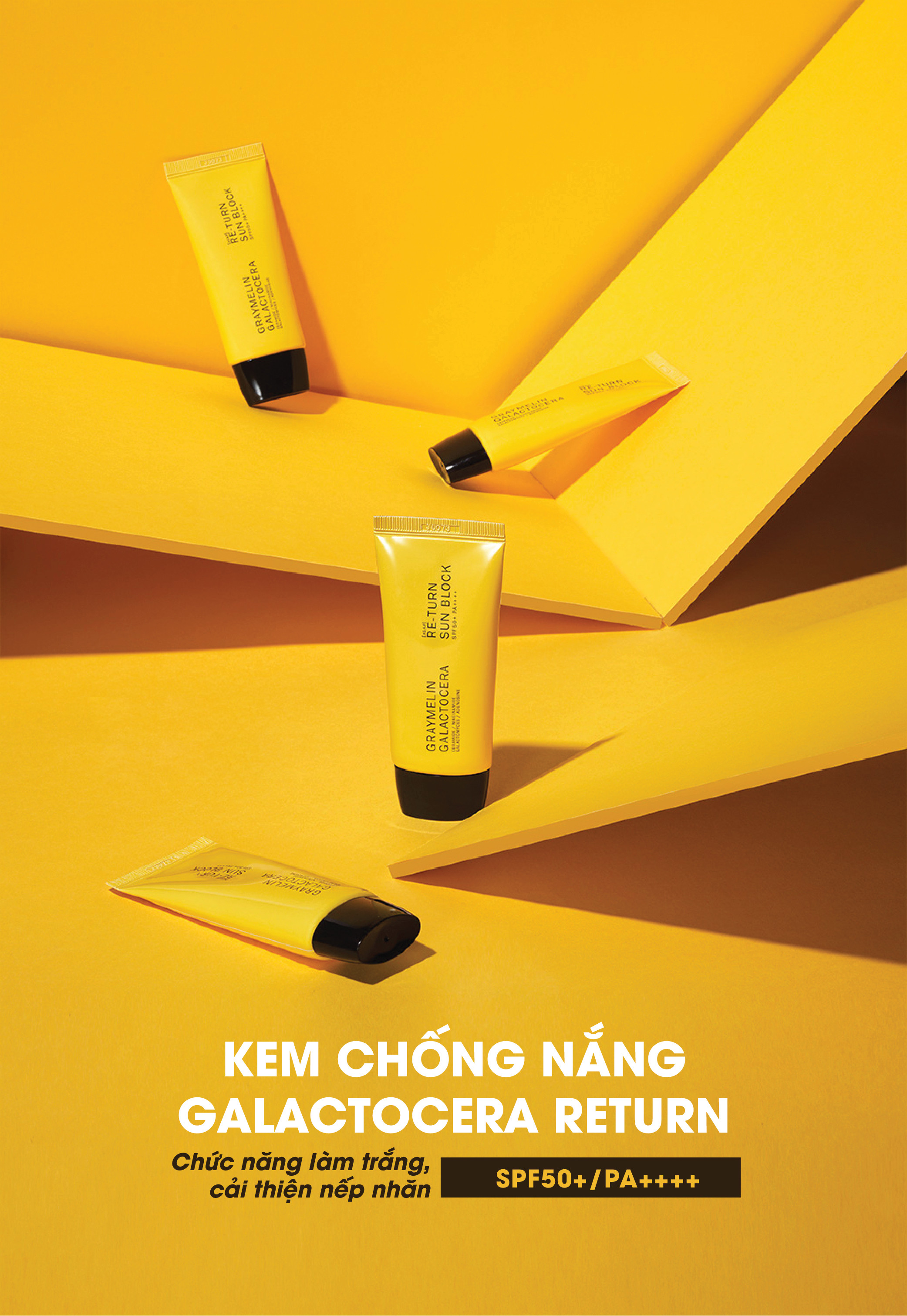 Graymelin Galactocera Re-turn Sun Block SPF50+ PA++++ 50 ml.