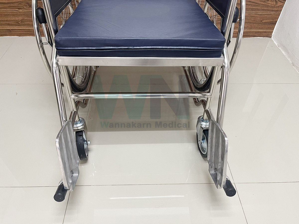 รถเข็นผู้ป่วย Wheelchair Stainless