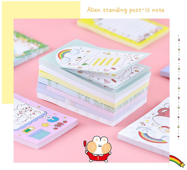 ⭐กระดาษโน๊ตกาวในตัว Sticky Not เดอะแก๊ง Happy 50แผ่น 9x6.5cm ราคา 7 บาท/📌เลือกแบบสินค้า ✔️พร้อมส่ง Ohwowshop เครื่องเขียน สวยงาม ข้อความ