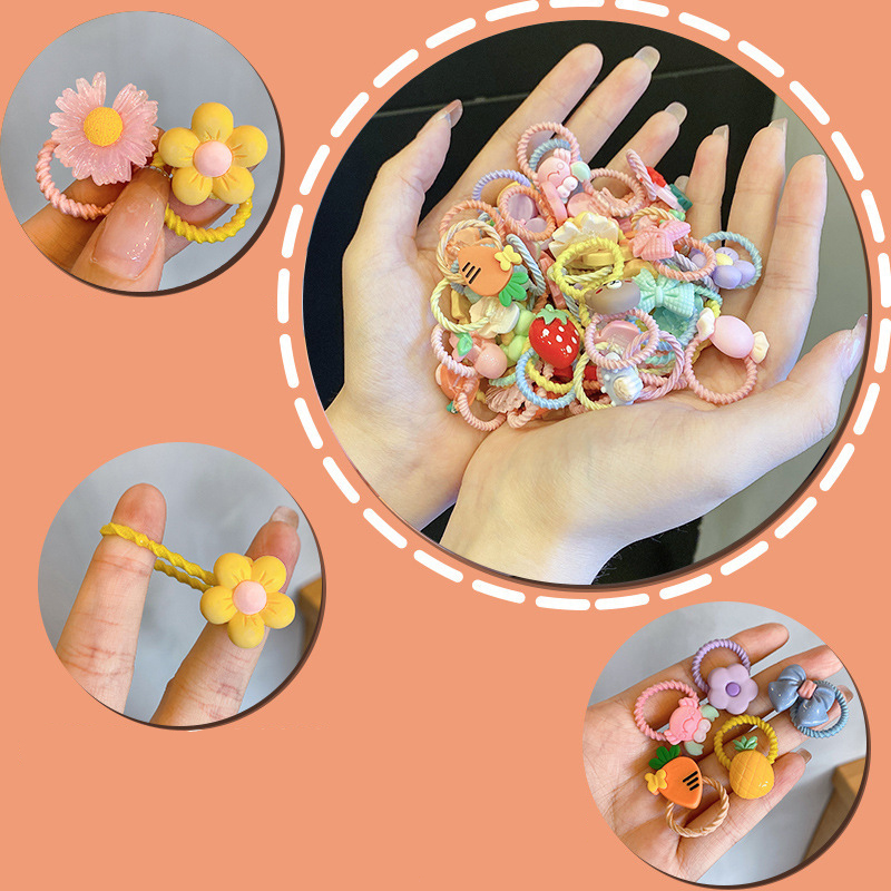 🌈ยางรัดผมจิ๋ว🌈🩷ตัวการ์ตูน แฟนซี💙เส้นละ 1 บาท🧡สุ่มลายตามแบบ✔️พร้อมส่งในไทย กิ๊ฟช็อป ยางผูกผม ยางมัดผม หนังยางรัดผม