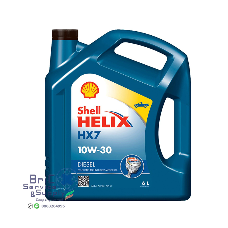 SHELL Helix HX7 ดีเซล 10W-30 ขนาด 6 ลิตร