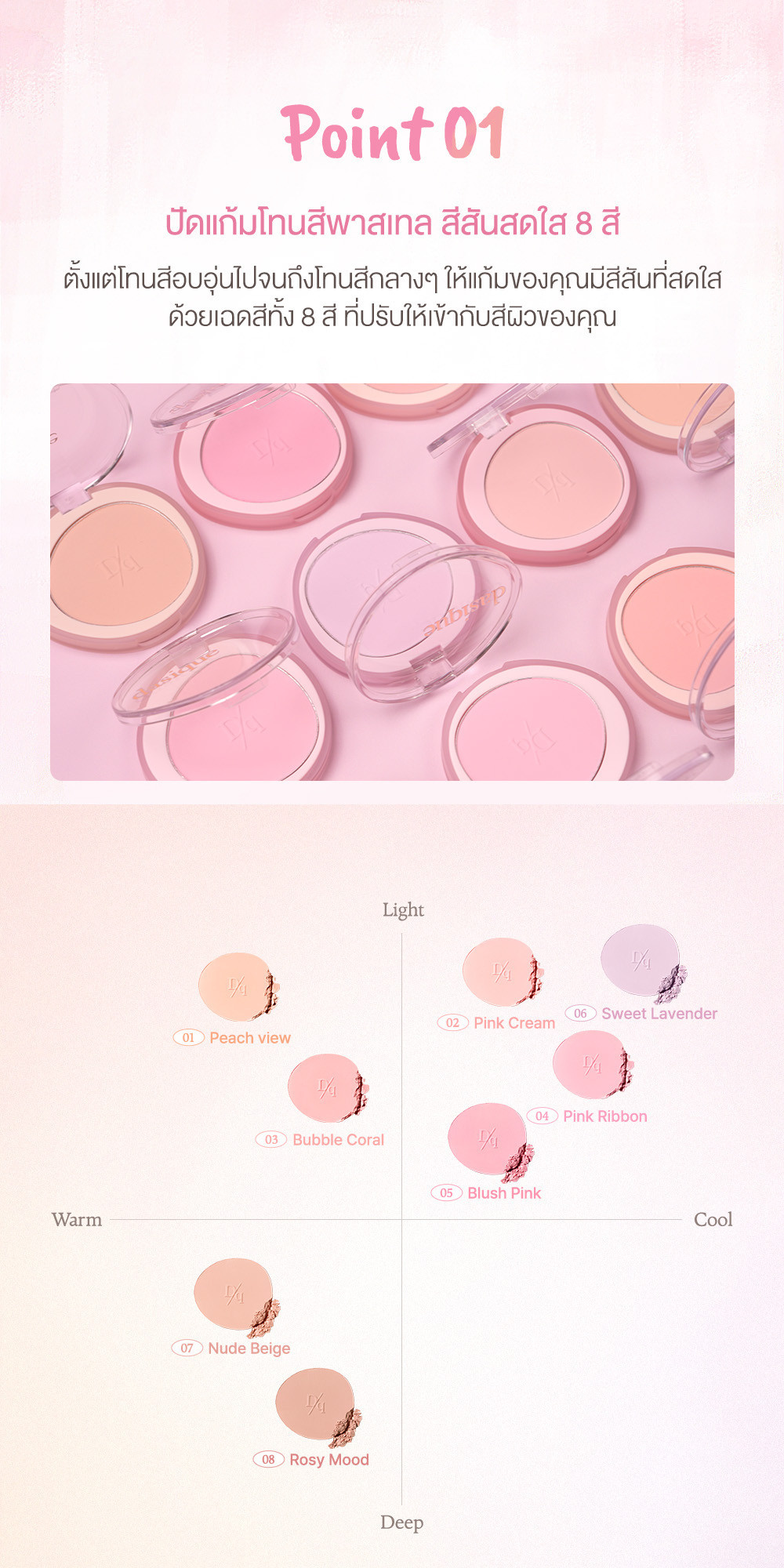 Dasique Soft Blur Cheek 5.7 g. #03 Bubble Coral