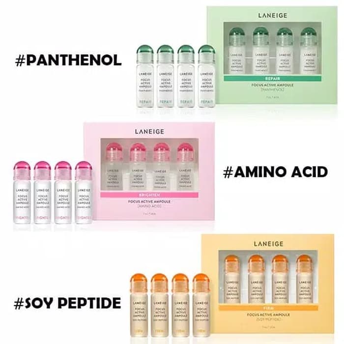 Laneige Focus Active Ampoule Soy Peptide 7 ml. x 4 (Firm)