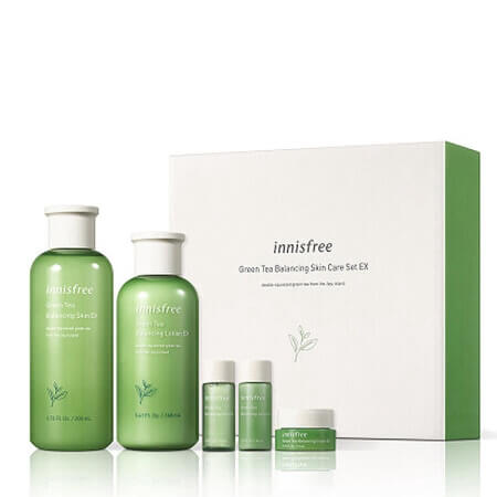 Innisfree Green Tea Balancing Skin Care Set EX 5 Items