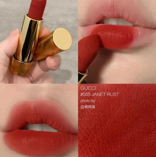 Gucci Rouge Mat Lip Colour 3.5 g. Limited Edition #505 Janet Rush