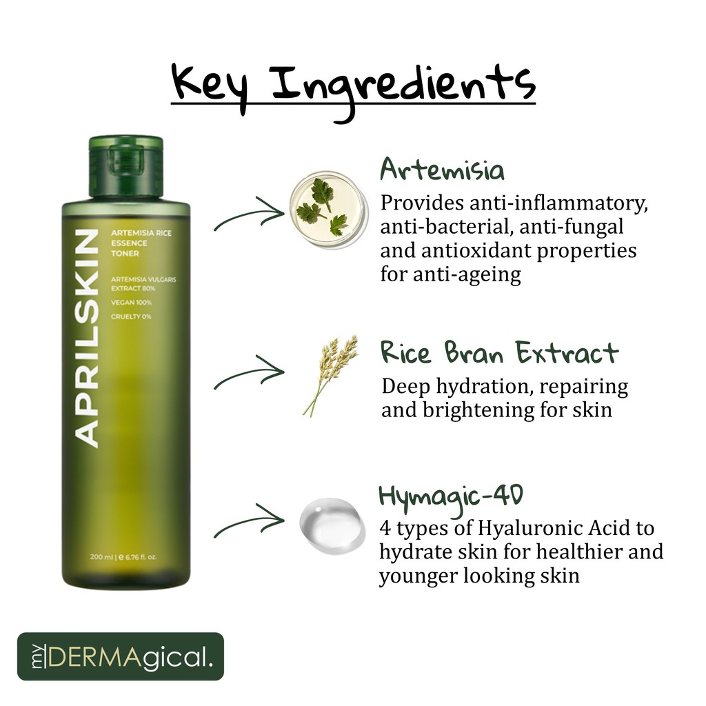 APRILSKIN Artemisia Rice Essence Toner 200 ml.