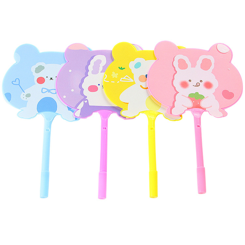 🌈🐻ปากกาพัดลูกลื่นรูปทรง🐻🌈ลายสัตว์หลากสี ไส้สีน้ำเงิน 0.5 ราคา 4 บาท/ด้าม✅พร้อมส่ง Ohwowshop ปากกา เครื่องเขียน ลูกลื่น