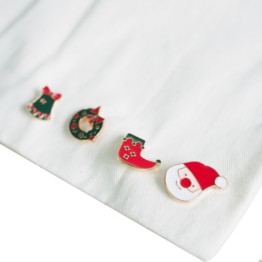 เข็มกลัดคริสต์มาส 6 ชิ้น