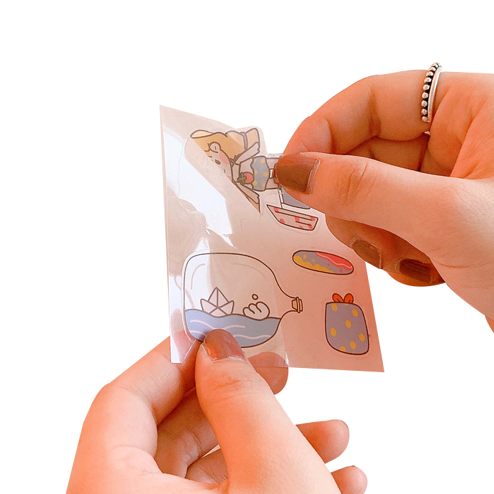 🌈สติกเกอร์พลาสติกใส⭐อักษรอังกฤษ วัน-เดือน 6.5x1 cm ( แพ็ค 12 แผ่น 12 ลาย ) ราคา 5 บาท/แพ็ค✔️พร้อมส่ง Ohwowshop สติ๊กเกอร์ สวยงาม DIY เครื่องเขียน