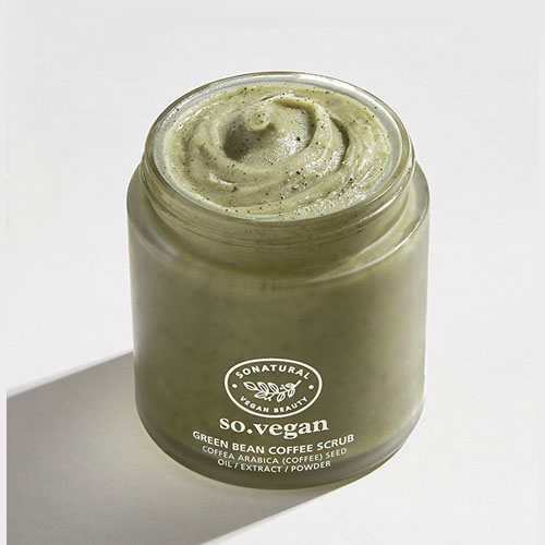 SO Natural So Vegan Green Bean Coffee Scrub 105 ml.