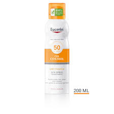Eucerin Oil Control Dry Touch Sun Spray Transparent SPF 50 200 ml.