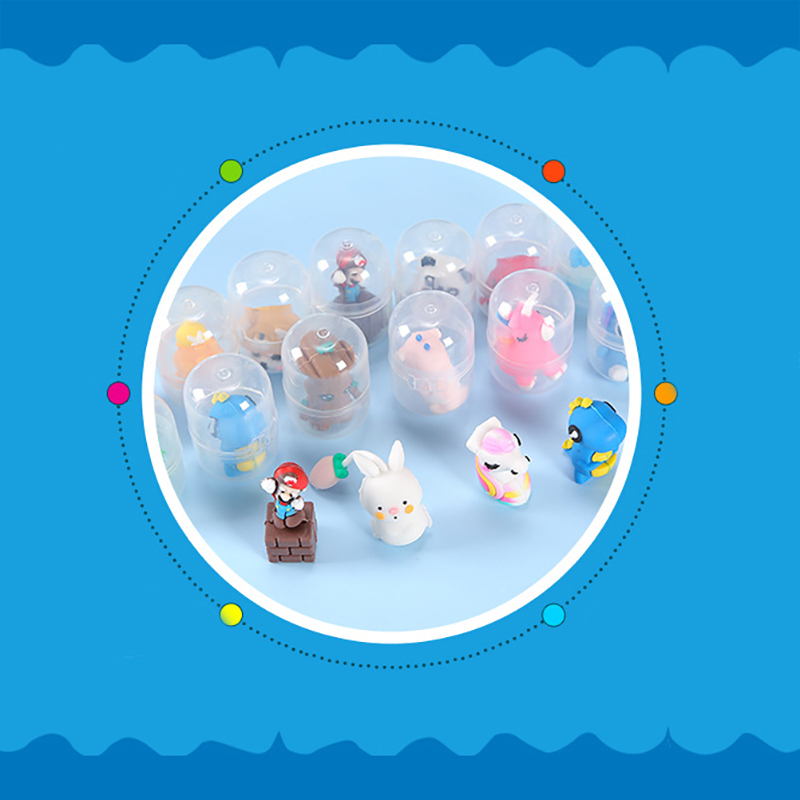 🌈แคปซูลยางลบ🌈เสียบดินสอตัวการ์ตูน หลากสี ⭐คละลาย ชิ้นละ 4 บาท/ชิ้น✔️พร้อมส่ง Ohwowshop เครื่องเขียน ยางลบ ลบคำผิด