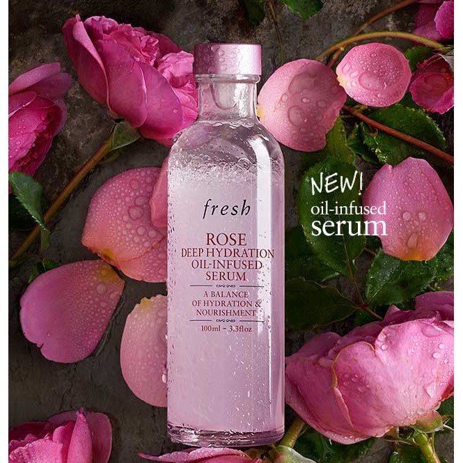 Fresh Rose Deep Hydration Oil-Infused Serum 100 ml.