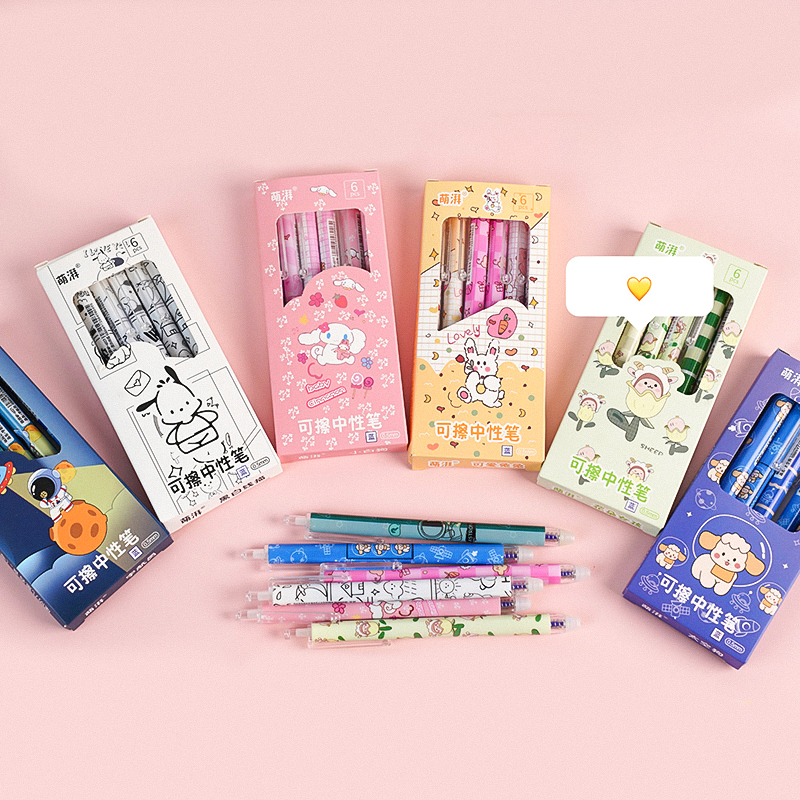 🌈⭐ปากกากดลบได้⭐🌈Pen Cartoon ไส้สีน้ำเงิน 0.5📌คละลายตามแบบ ด้ามละ 5 บาท✔️พร้อมส่ง Ohwowshop ลบได้ ปากกาเจลลบได้ เครื่องเขียน