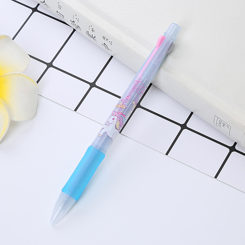 🌈⭐ปากกากดลูกลื่น 3 สี🐱🌈ลายรวมการ์ตูน ไส้ 0.5mm📌สุ่มคละสี ด้าม 6 บาท✅พร้อมส่ง Ohwowshop ปากกา เครื่องเขียน สำนักงาน