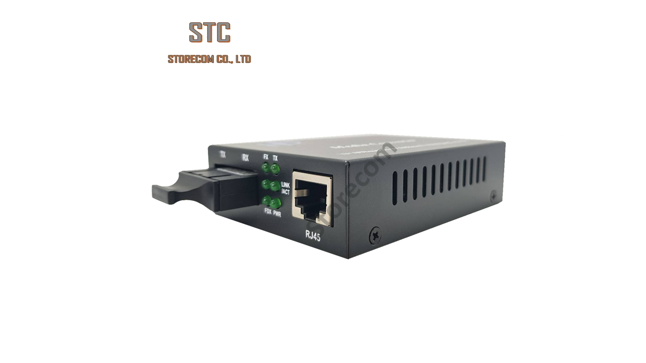 Media Converter 10/100Mbps SC Duplex Single-mode 20Km