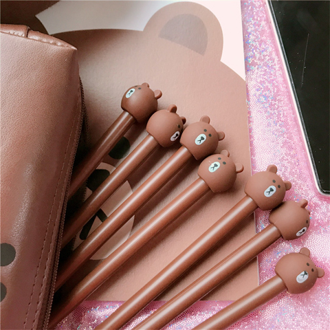 🐻ปากกา Brown bear เจลน้ำเงิน ชิ้นละ 4 บาท ✔️พร้อมส่ง Ohwowshop ปากกา เครื่องเขียน ลายการ์ตูน เครื่องเขียน