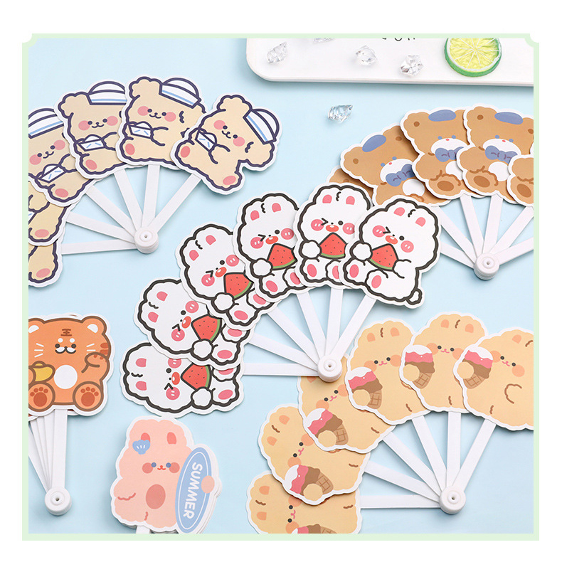 🌈พัดจีนรูปทรงตัวการ์ตูน🌈 หลากสี 📌สินค้าเลือกลาย ชิ้นละ 10 บาท ✔️พร้อมส่ง Ohwowshop พัด การ์ตูน ลายการ์ตูน