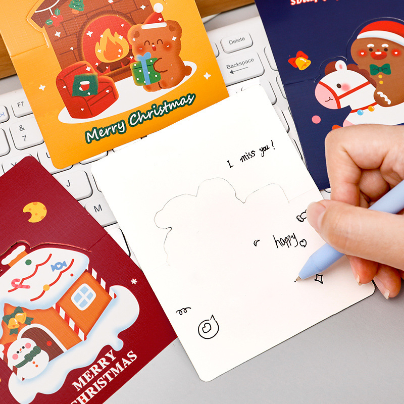 🎄⭐การ์ดอวยพร🎄🎉Merry Mhristmas 11.8x10.5cm ✉มีซองจดหมาย✉ 📌สินค้าเลือกลาย ราคา 4 บาท/ชิ้น✔️พร้อมส่ง Ohwowshop Merry christmas การ์ดอวยพร