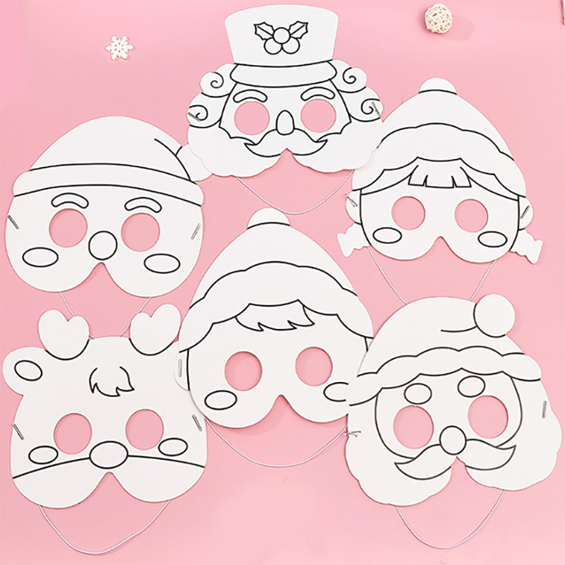 🎀🎄หน้ากาก รูปทรงการ์ตูน🎄🎀ระบายสี ลายการ์ตูนคริสมาส📌เลือกเลย สินค้าเริ่มต้นที่ 3 บาท✅พร้อมส่งOhwowshop อุปกรณ์ สี ศิลปะ เครื่องเขียน