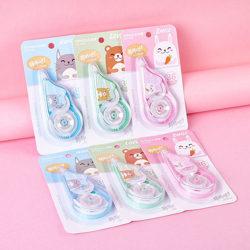 🌈⭐เทปลบคำผิด⭐🌈ลายการ์ตูน cute smile เบอร์ 36📌สุ่มลาย ชิ้นละ 9 บาท✔️พร้อมส่งOhwowshop เครื่องเขียน ลบได้