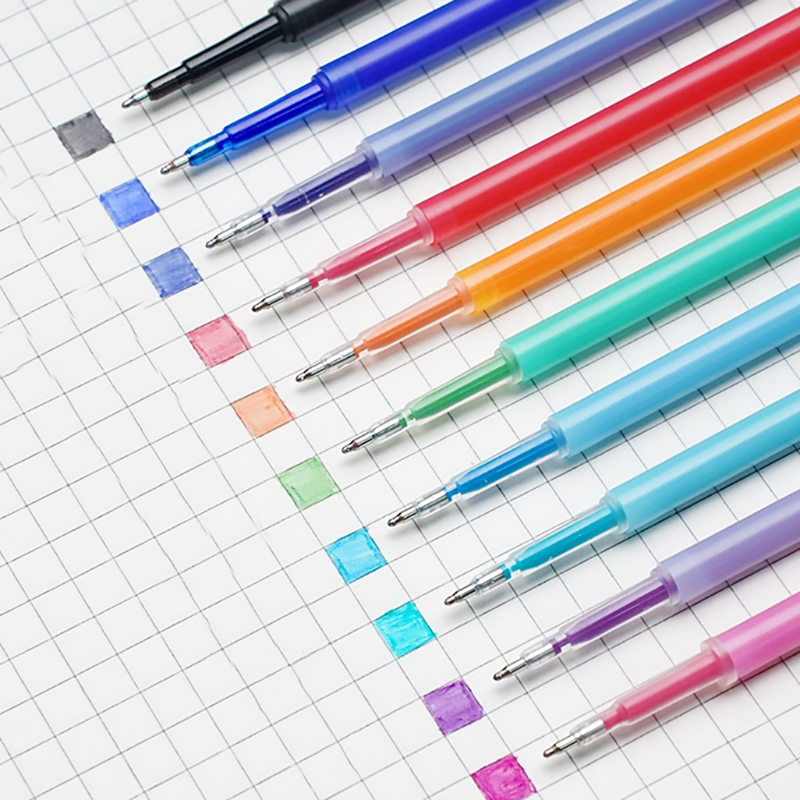 🌈ไส้ปากกากดเจลลบได้(หมึกหอม)0.5✨ไส้หลากสีกลิ่นหอม เขียนลื่น📌เลือกสี✅พร้อมส่งในไทย ไส้สี เครื่องเขียน