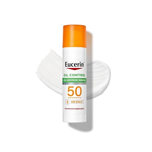 Eucerin Sun Oil Control SPF 50 Face Sunscreen Lotion with Oil Absorbing Minerals 75 ml.