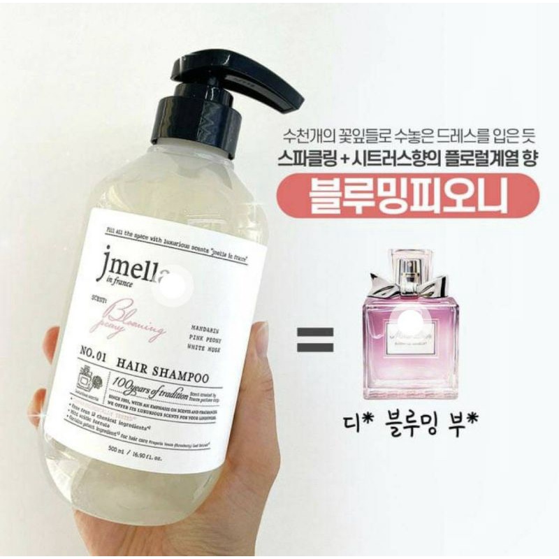 Jmella in France Hair Shampoo 500 ml. No.1 Blooming Peony