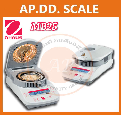 เครื่องชั่งแบบวิเคราะห์ความชื้น Moisture Analyzer รุ่น MB25 ยี่ห้อ Ohaus( ประเทศอเมริกา)