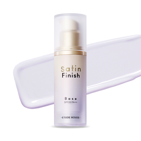 Etude House Satin Finish Base SPF33 PA++ 30 g. #Lavender - ม่วง : ปรับผิว ให้สว่างขาว