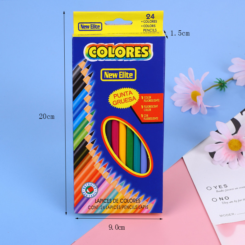 🌈สีไม้ 12/24/36 สี แบบสั้นและยาว Colores ของแท้ 100%✔️ดินสอสีไม้ เครื่องเขียน ดินสอสี ระบายสี