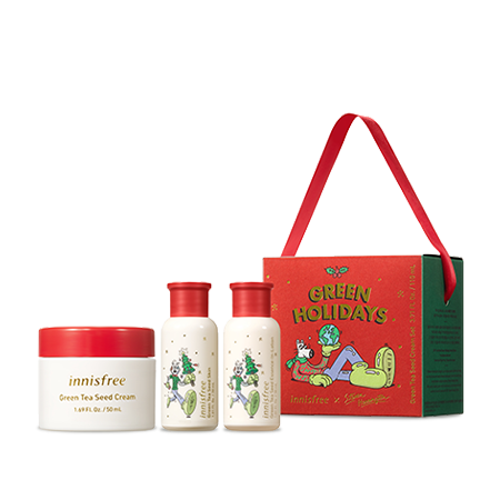Innisfree Green Tea Seed Cream Set Green Holiday Limited Edition