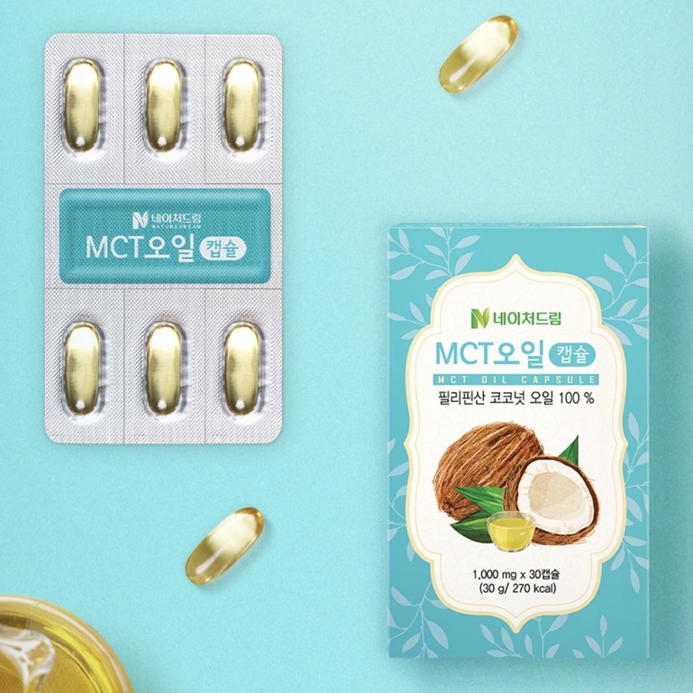 Nature Dream MCT Oil Capsule 1000 mg. 1 กล่อง 30 เม็ด