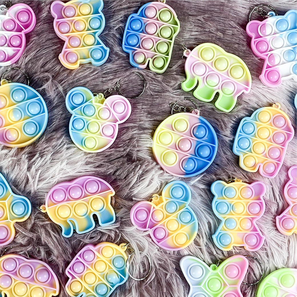 🌈ป๊อปอิท🌈พวงกุญแจป๊อบอิท pop it📌สุ่มลาย ห้อยกระเป๋า ห้อยกุญแจ พวงกุญแจซิลิโคน