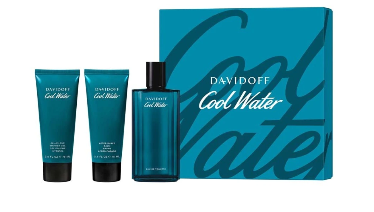 Davidoff Cool Water Eau De Toilette 125 ml. [Gift Set 3 ชิ้น]