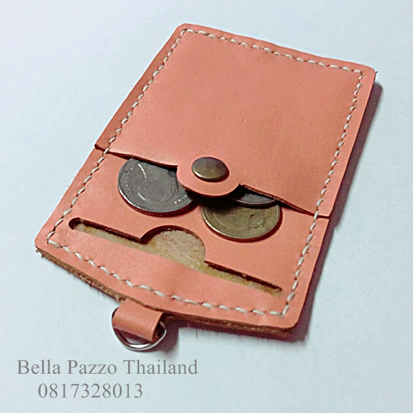 ทีใส่บัตรพนักงาน BTS ATM etc. และเหรียญ ด้านหลัง Card holder & coin pouch